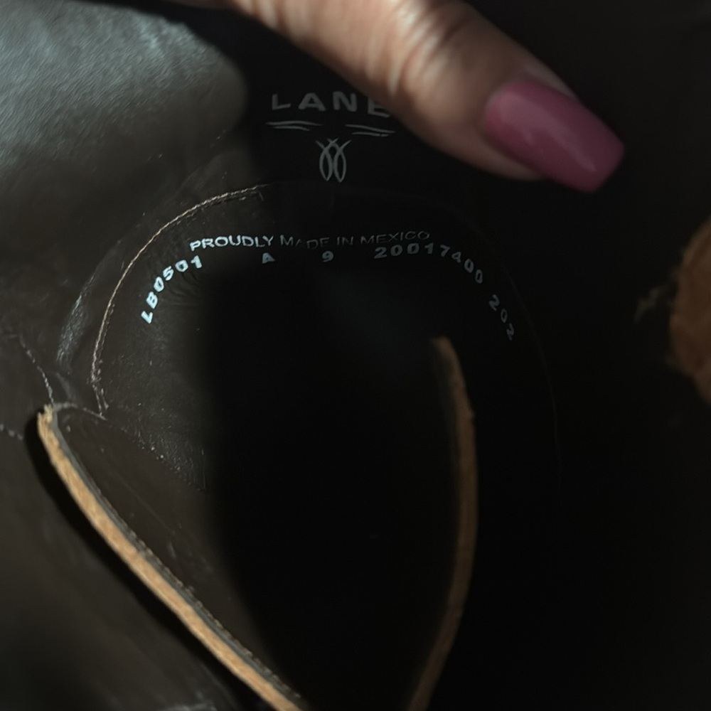 Lane Western Boots Corset Tied and with side zippers - Picture 9 of 9